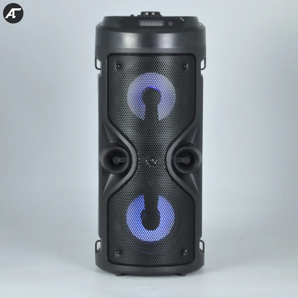 

Dual 4inch Bluetooth Speaker Caixa De Som hi end Sound box Wireless Boombox Square Dance LED Music Column Subwoofer with radios