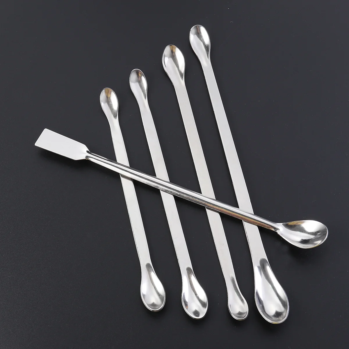 

Spoon Spatula Scoop Spoons Micro Mixing Sampling Stainless Steel Laboratory Suppliesmeasuring Powder Equipment Kitchen Tinymini