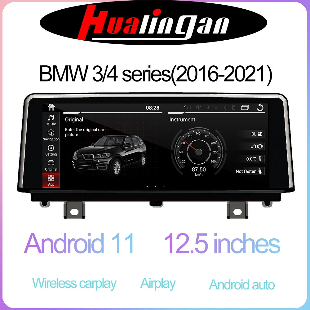 

Android 11 Head Unit Multimedia Stereo Radio Player Navigation Carplay for BMW 3/4 F30/F31/F34/F80/F32/F33/F36(2016-present)