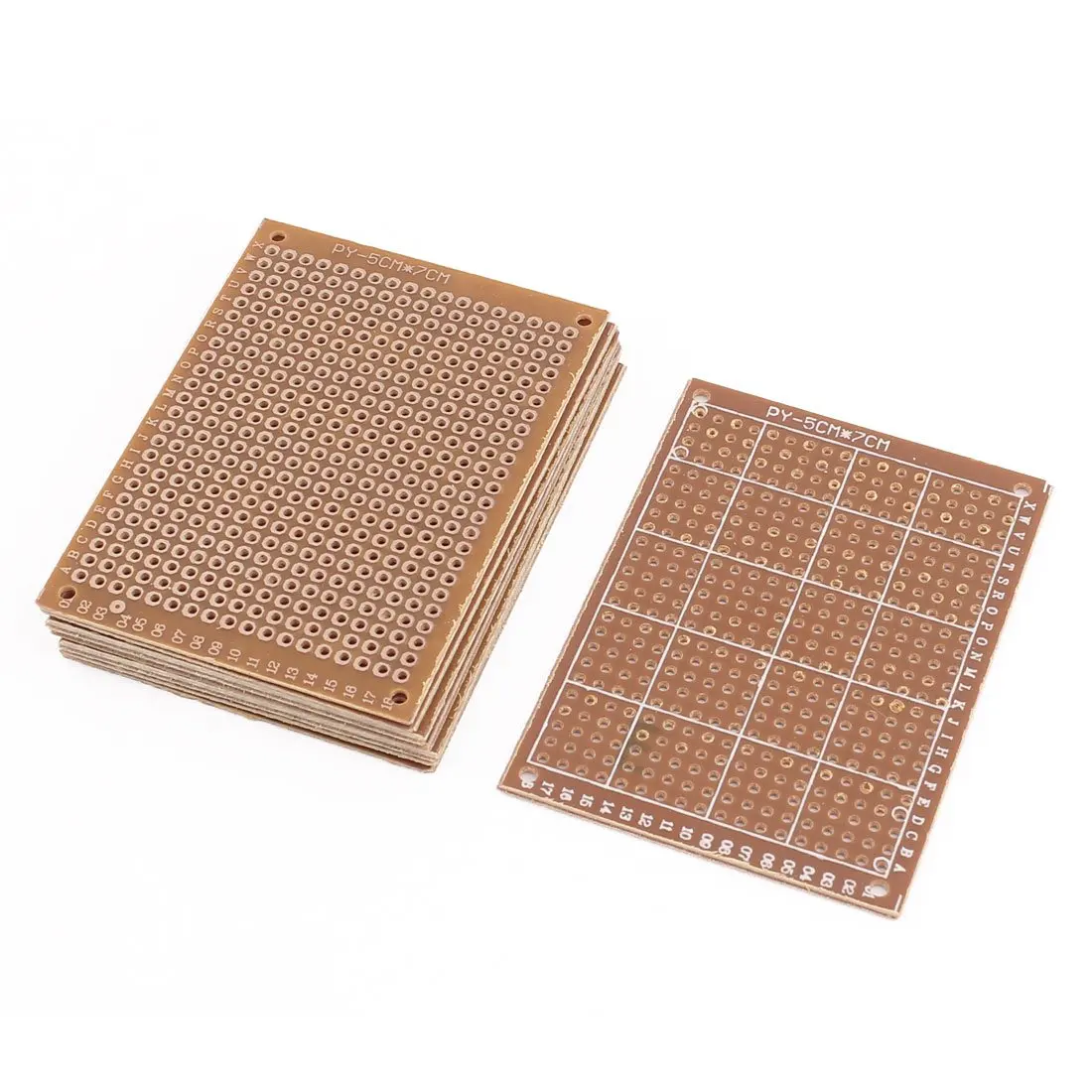 

Keszoox 8pcs 5x7cm Single Sided Prototype Universal PCB Board Strip Board Breadboard