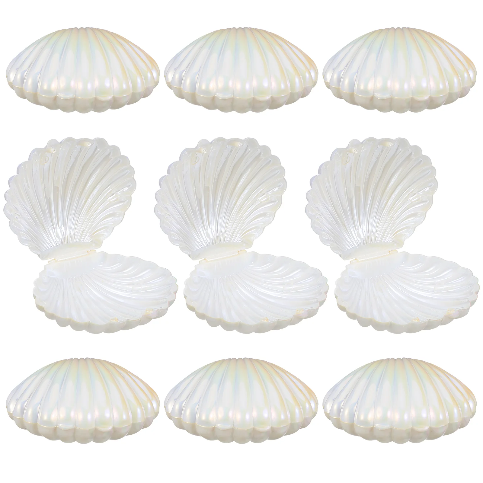 10 шт. коробка для конфет с жемчугом коробки в форме ракушки блюдо ювелирных