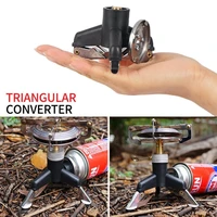 outdoor flat gas tank conversion converter adapter head triangle stove converter outdoor camping supplies gas stove adapter