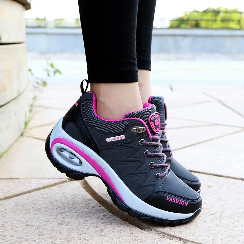 

thick bottom women sneakers new 2022years height increase unisex sports shoes sport running black 2022 Non-slip temis