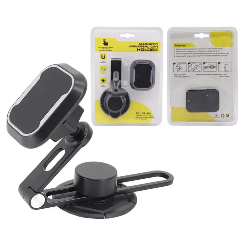 360 Degree Rotation Gps Phone Bracket Multi-functional Magnetic Magnetic Car Bracket Universal Portable In Car Phone Stand