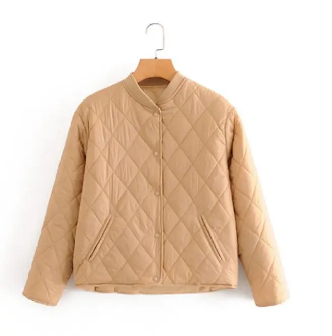 

Куртка Obrix Женская демисезонная стеганая, короткая прямая однобортная верхняя одежда в уличном стиле