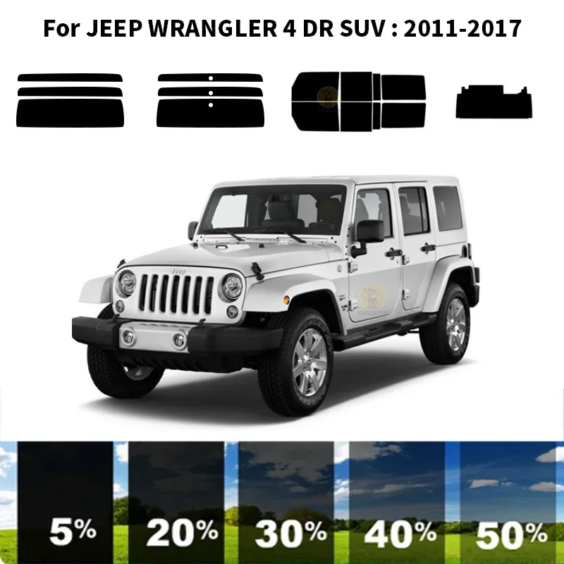 

Precut nanoceramics car UV Window Tint Kit Automotive Window Film For JEEP WRANGLER 4 DR SUV 2011-2017