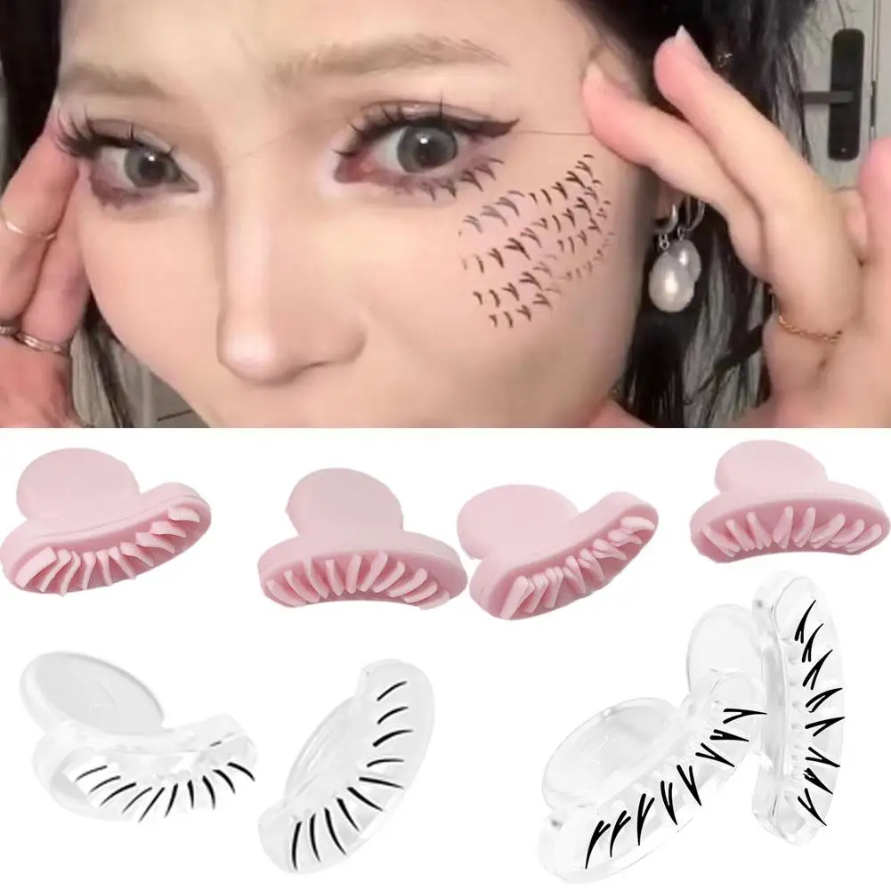 

DIY Lower Eyelash Seal Lash Extension Stamps Silicone Makeup Tool For Beginner Convenient Natural Simulation Mascara Sticke E9K5