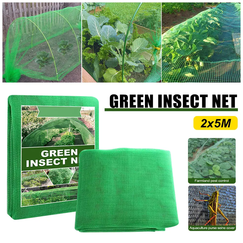

2*5M Plant Vegetables Insect Protection Net Garden Fruit Care Cover Greenhouse Pest Control Anti-Bird Mesh Net Gardening Tools