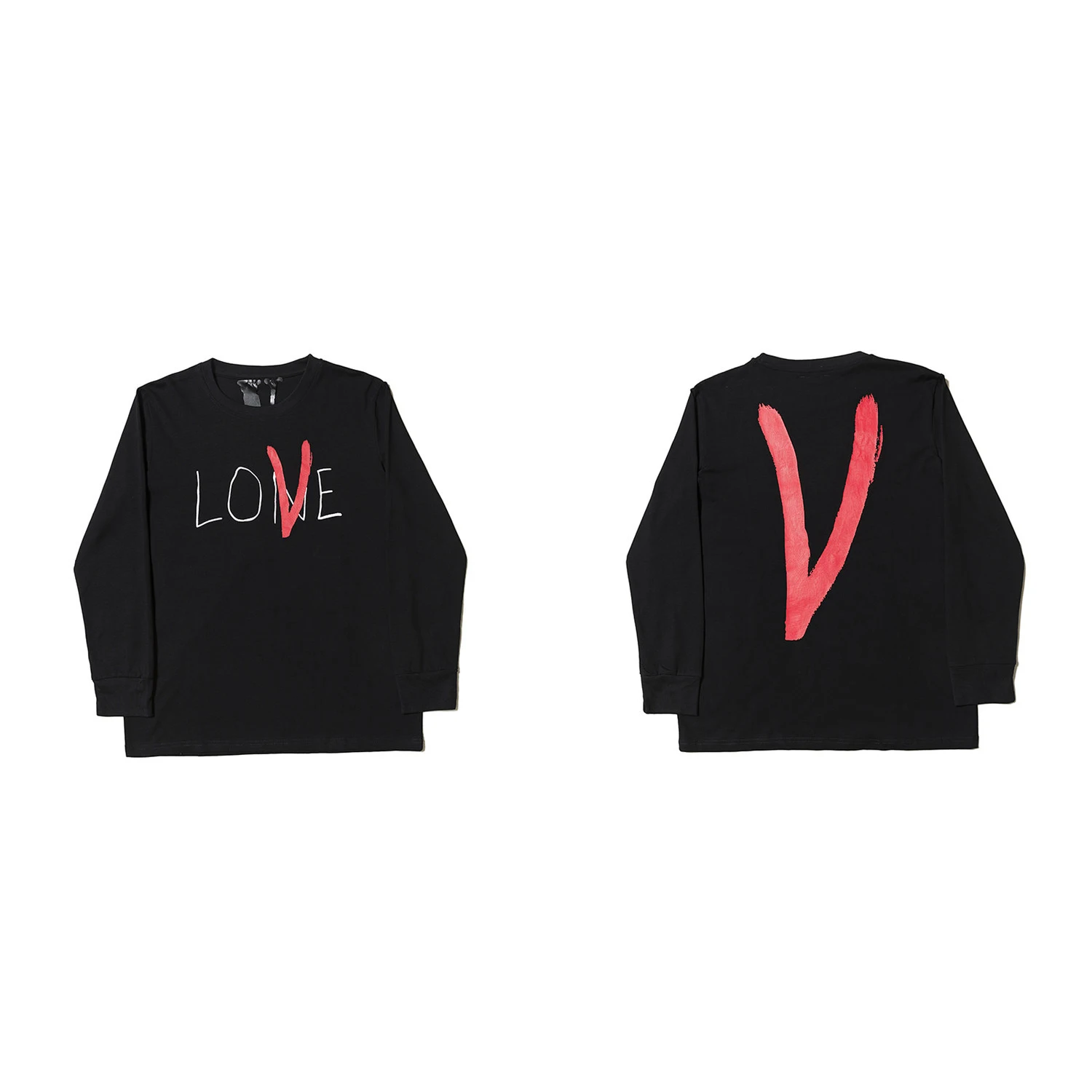 

Женский свитшот с длинным рукавом VLONE, Осенний свободный уличный свитшот в стиле хип-хоп, мужская хлопковая повседневная одежда с буквенным ...