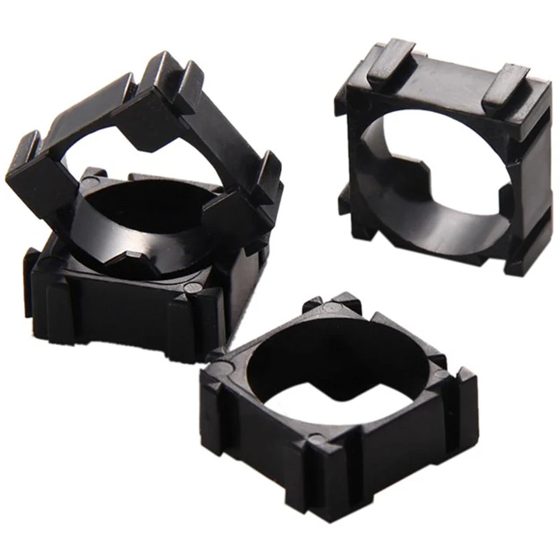

200Pcs Battery Bracket 18650 Anti Vibration Holder Bracket 22X22mm Lithium Batteries Support Stand