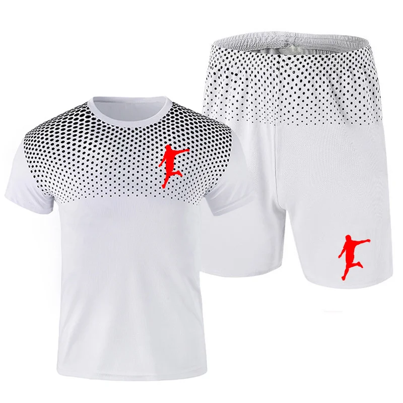 

2022 New Summer Classic Men's Sports Suits Casual Daily Wear Fashion Fitness Tops Short Sleeves Bottoms Shorts