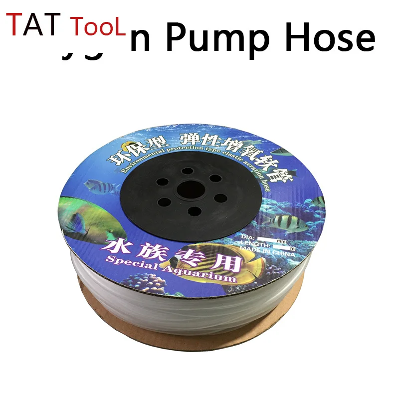 

Aquarium 1m/3m/5m/10m Oxygen Pump Hose Air Bubble Stone Aquarium Fish Tank Pond Pump Tube 4*6mm 1 Pcs