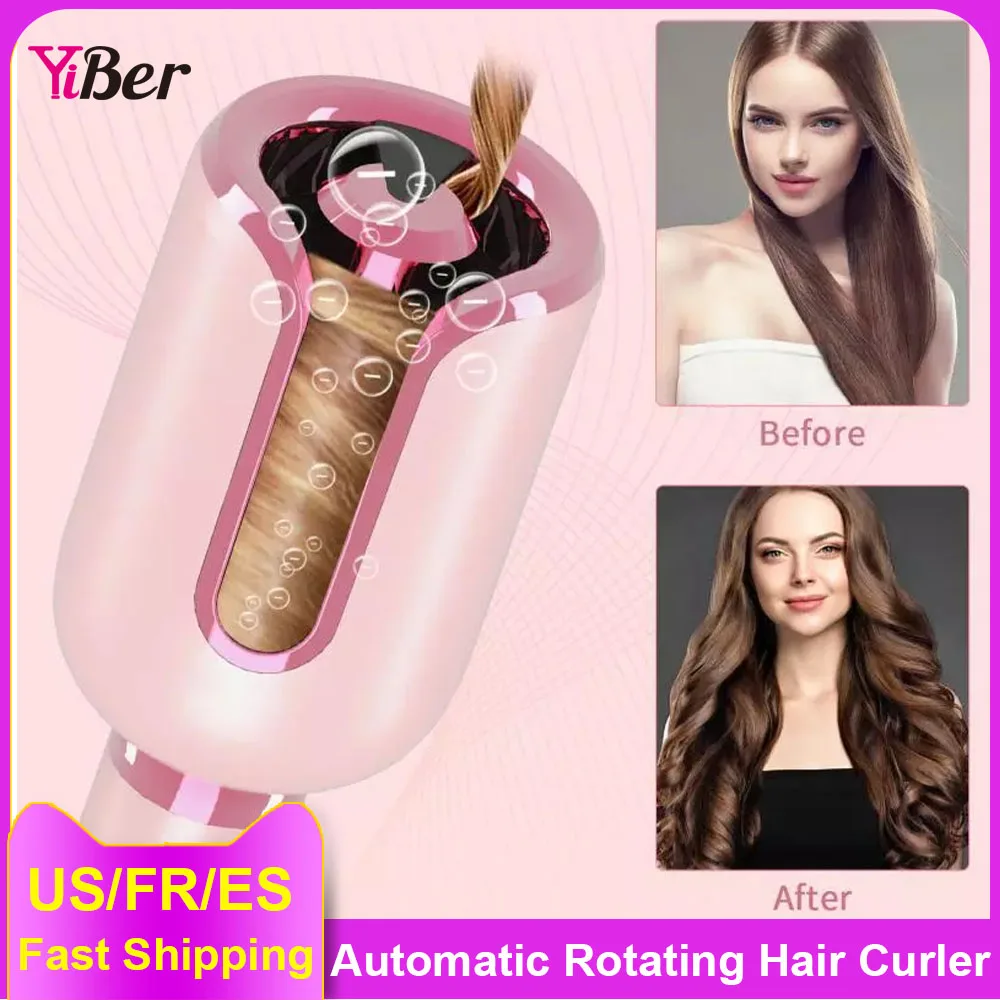 

Automatic Hair Curler Rotating Waves Curling Irons Roller Hair Styler Tools Dropshipping Electric Hair Curlers For Women Crimper