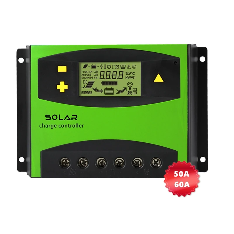 

Solar controller fully automatic Battery Regulator PWM 12v 24v 48v 50a pwm solar charge controller
