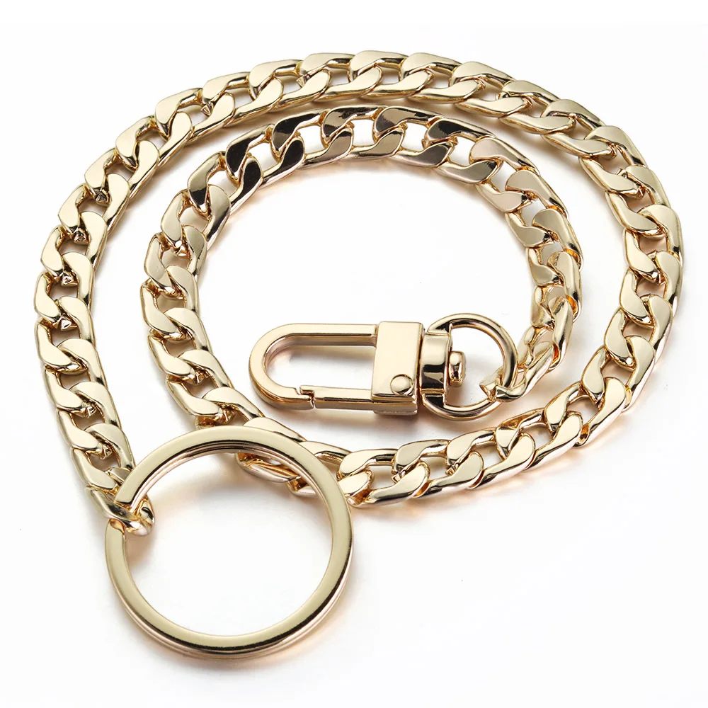 

40cm Key Chains Hip Hop Rock Punk Street Keyring Metal Wallet Belt Chain Hipster Anti-lost Keychain Men K404 New