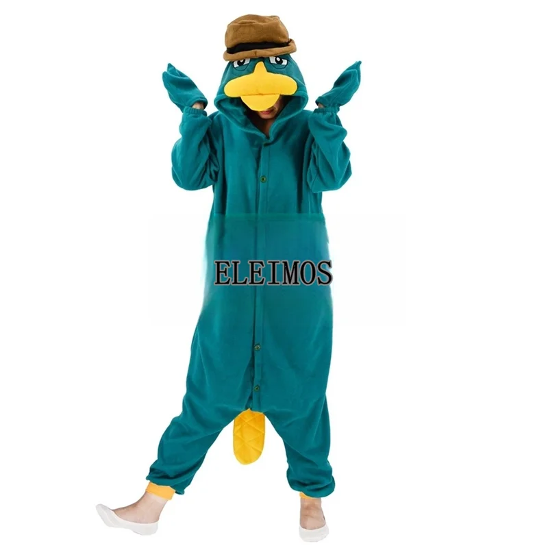 Adult Duck Onesie Women Men Kigurumi Pyjamas Animal Cartoon Pajama Homewear Halloween Cosplay Party Costume