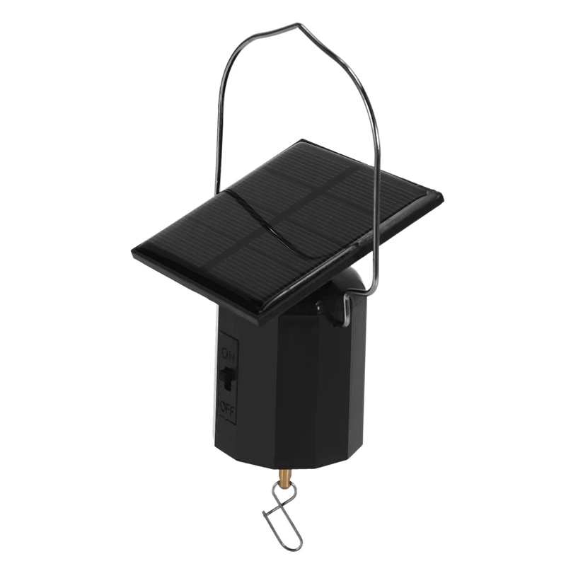 

Wind Spinner Motor Solar Hanging Display Motor Rotating Solar Energy Wind Spinner Motor Rotatable Hook For Wind Chimes