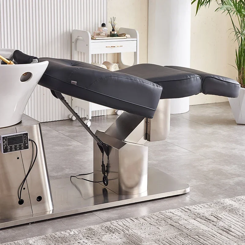 Luxury beauty salon head spa shampoo bowl chair massage hair wash bed