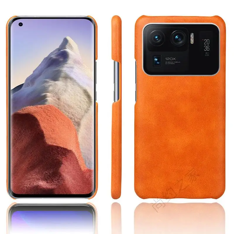 Новинка 2021 кожаная задняя крышка для Xiaomi Mi11 Mi 11 Pro Ultra чехол телефона деловая