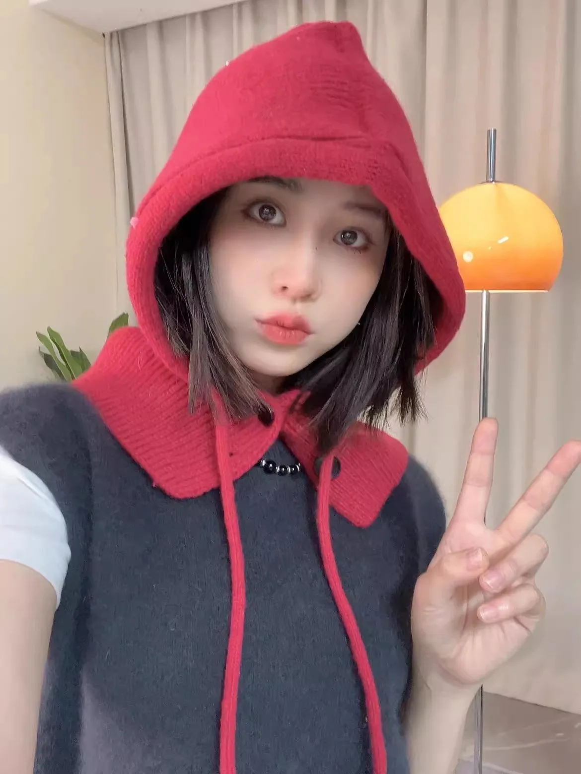 Рождественский подарок на атмосферу осенне-зимняя вязаная шерстяная шапка