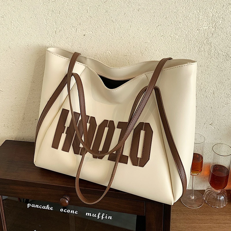 

Large-capacity Womens Bags 2022 New High-quality Texture Hand Tote Bag Fabric By The Yard Designer Big Bag Letter Print Purse