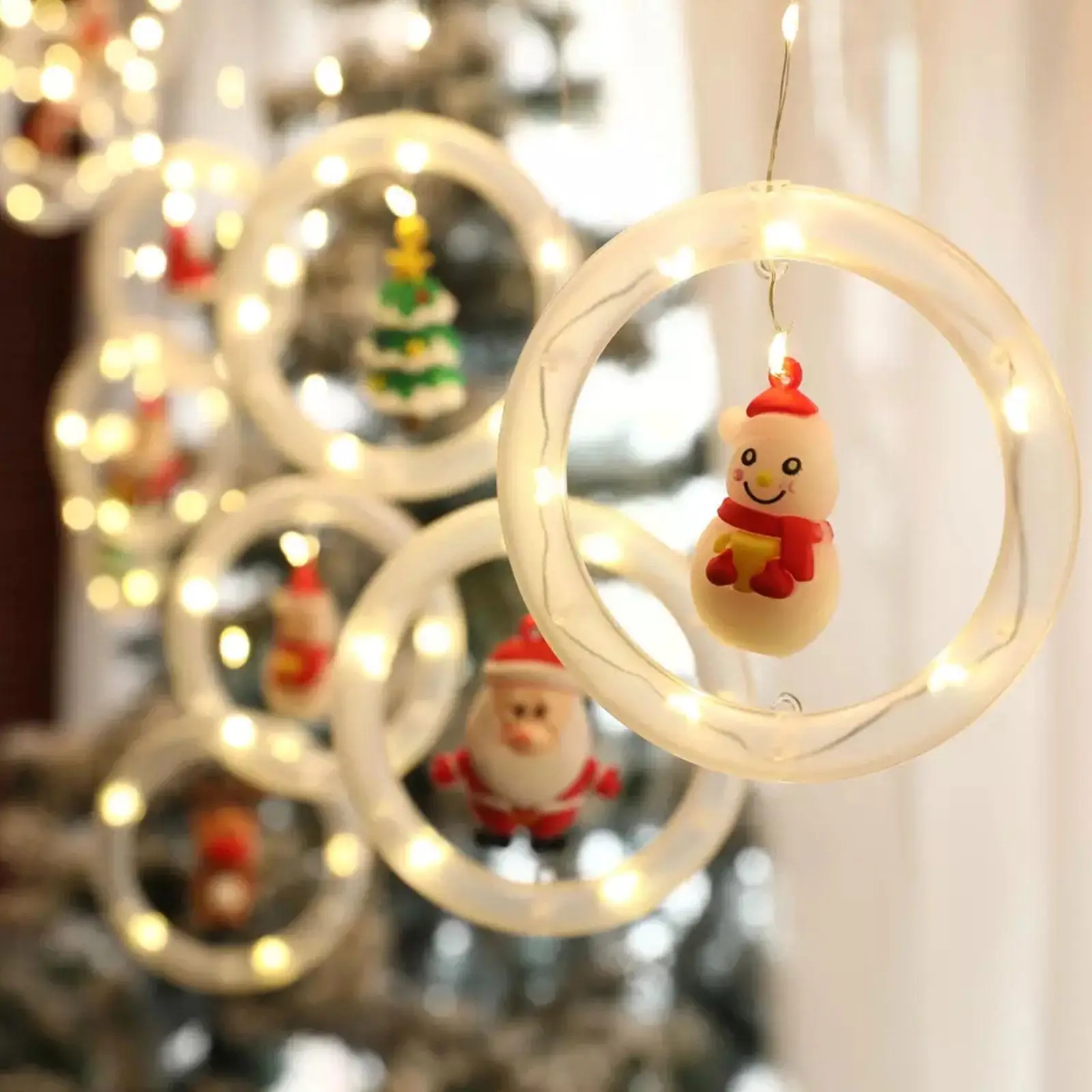 

Новые рождественские огни, светодиодные занавески, рождественские украшения для дома, 2022 дюйма, освещение для сада, улицы, Декор, USB зарядка, ...