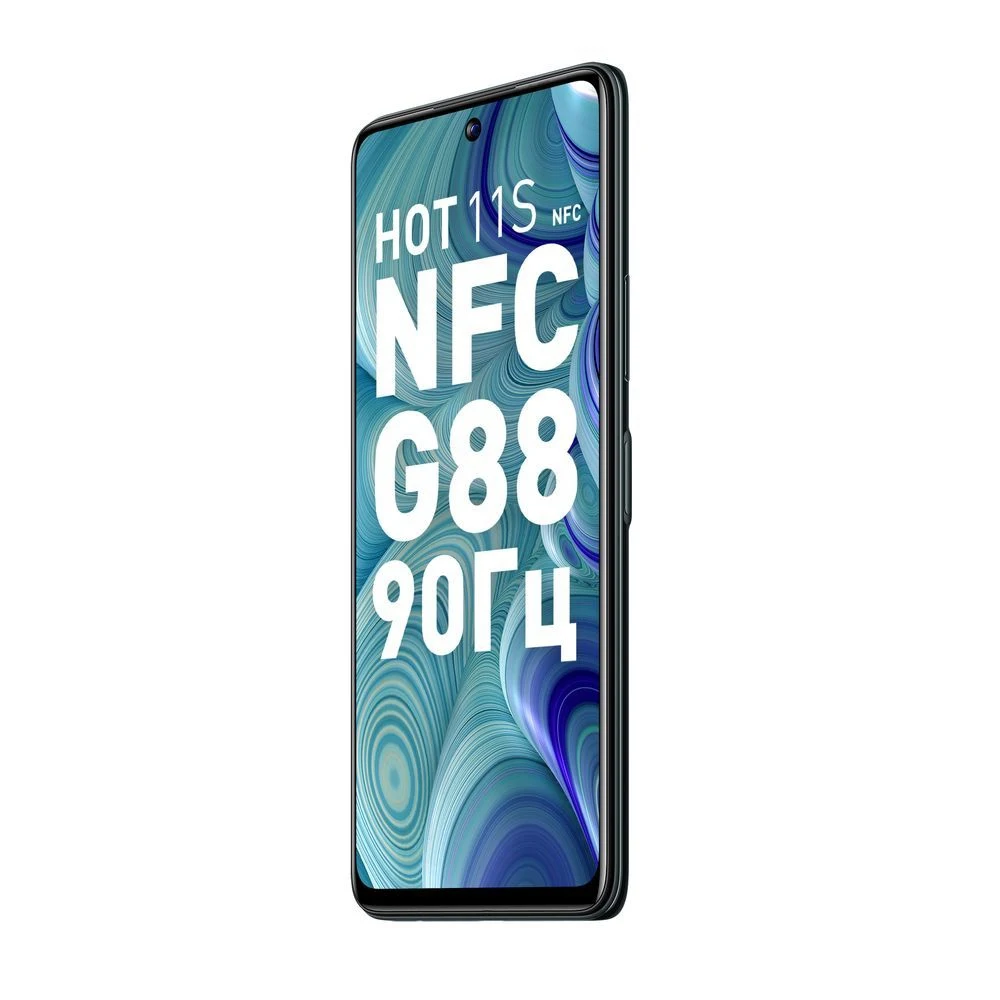 Смартфон Infinix Hot 11s NFC Android™11 4 + 64 ГБ двойной игровой процессор мощный аккумулятор быстрая зарядка гарантия хорошее соединение мобильный телефон.