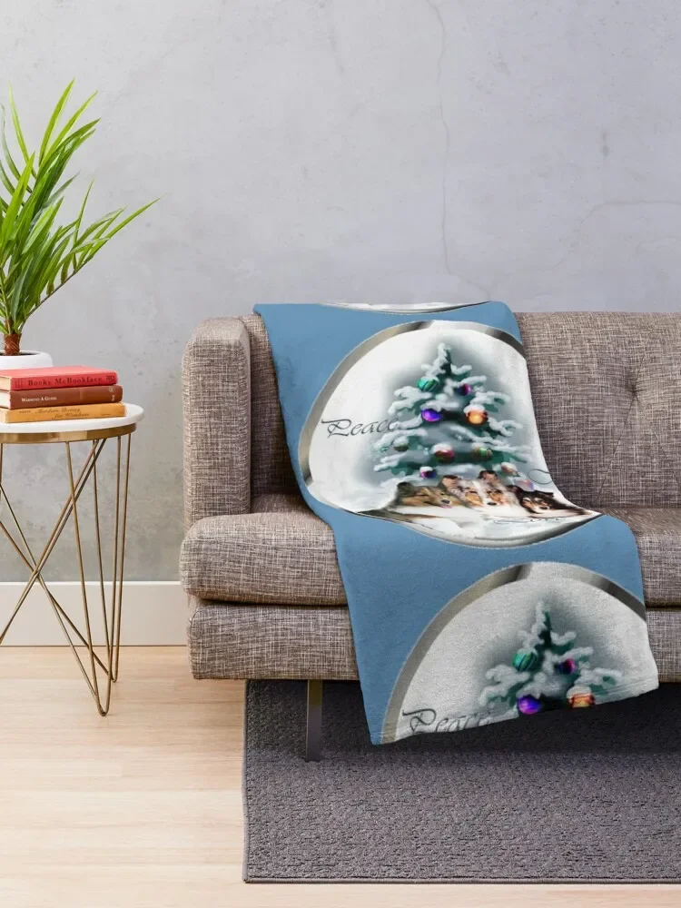 Рождественские подарки Shetland одеяло из овчины предметы первой необходимости в