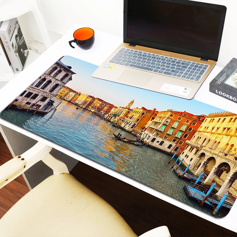 

Desk Accessories Venice The City Water Anime Mouse Pad Gaming Pc Cabinet Games Computer Desks Mousepad Gamer Keyboard Mat Mats