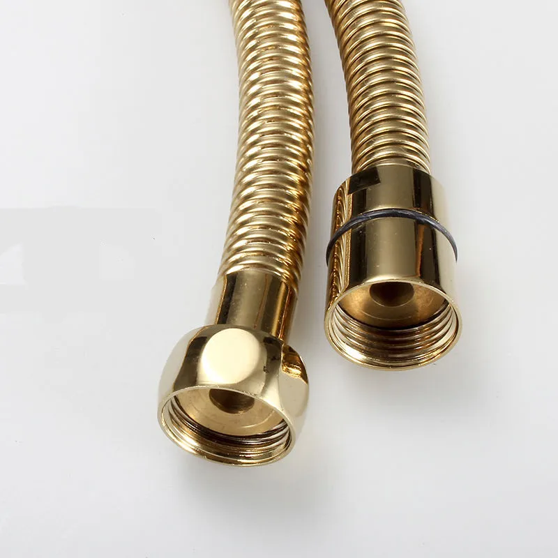 Хромированный/золотистый/черный полированный шланг для душа G1/2 1 5 м