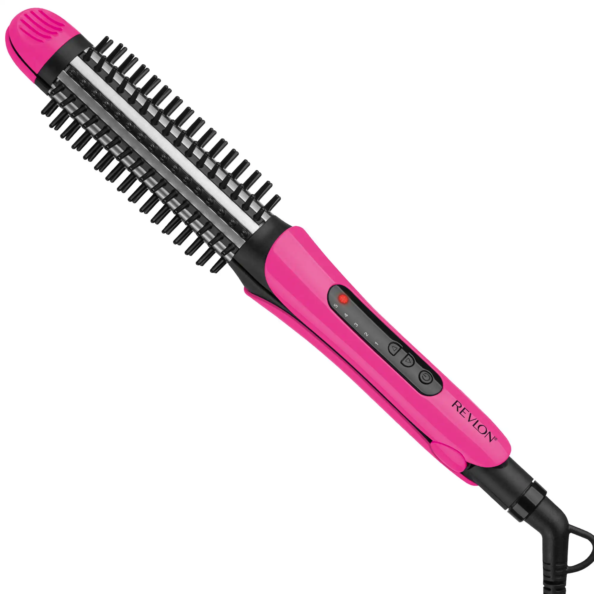 

2-in-1 Multi-Styler Flat Iron and Curling Wand, Pink