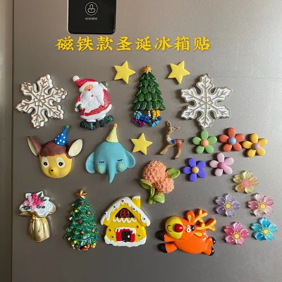 

Магнитное Рождественское украшение, милый креативный подарок, магнитный магнетизм холодильника