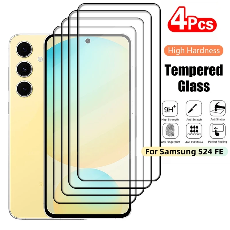 Фото 4 шт., защитное стекло 9H для Samsung Galaxy S24 FE №1