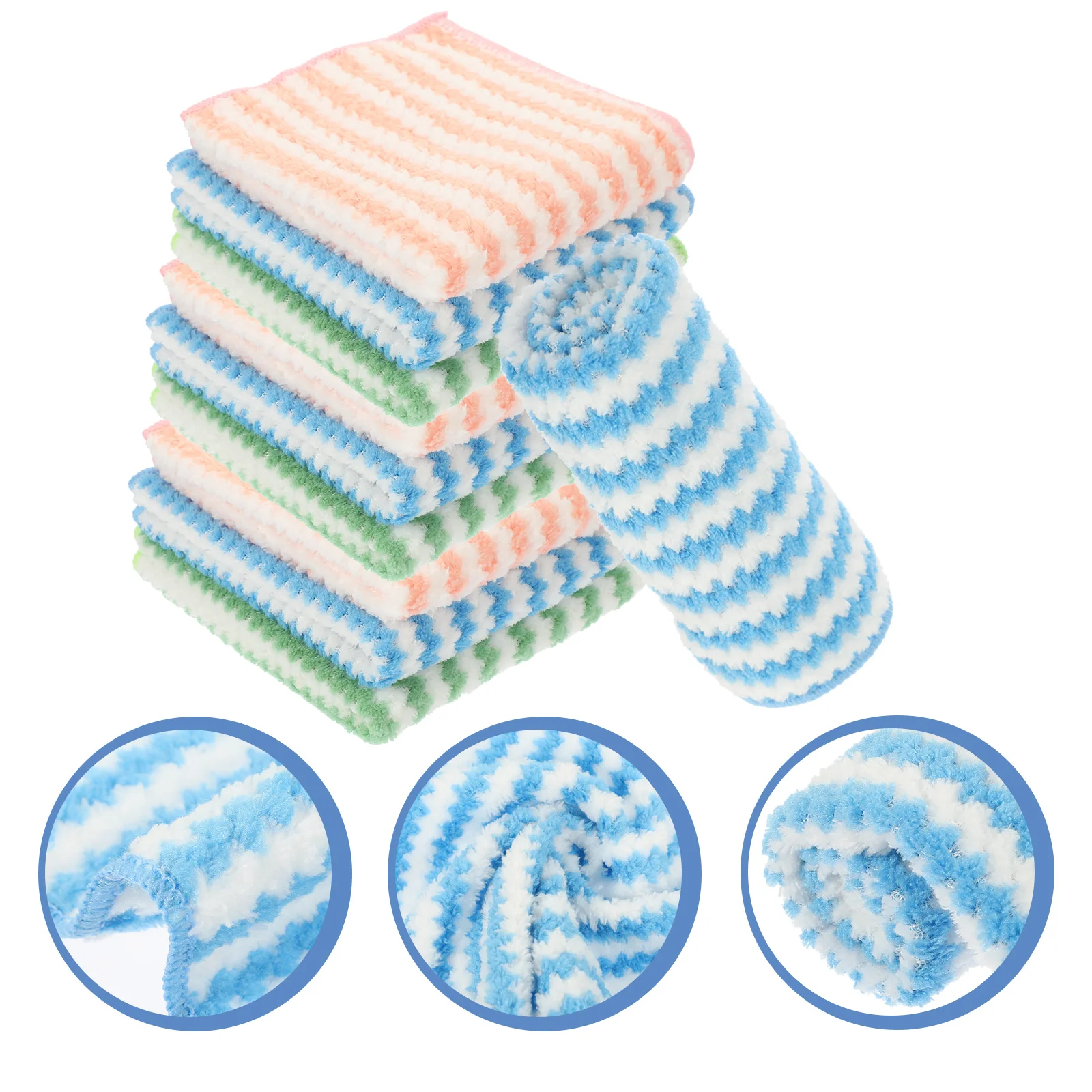 

Towels Rags Dish Cleaning Kitchen Washing Towel Cloth Microfiber Cloths Disheswiping Wash Washcloth Absorbent Scrubbing Car