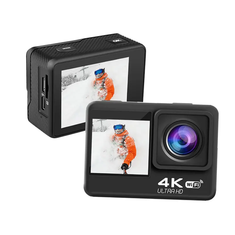 

Oem Professional Dual Screen 4K Video 24Mp Picture Resolution Outdoor Sports Action Camera