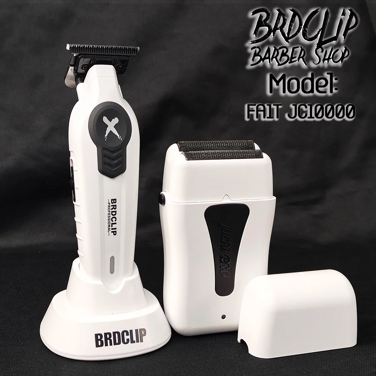 НОВЫЙ профессиональный BRDCLIP Парикмахерская FA1T JC10000 Белый 7700 об/мин 10000 DLC FADE Лезвие