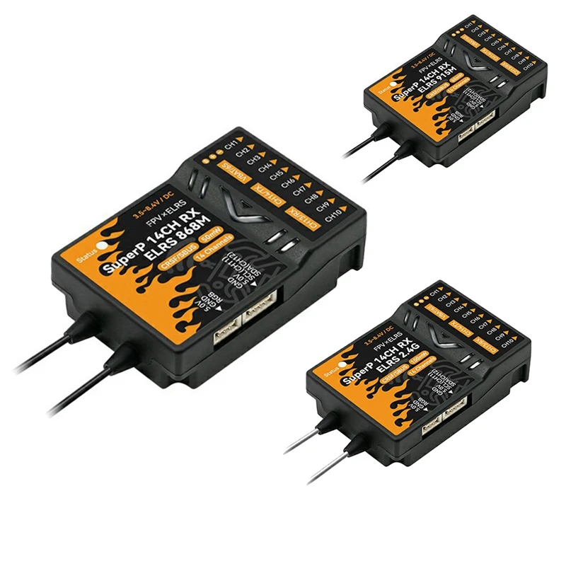 Для BETAFPV Superp Diversity Receiver RX 14CH с 2 антеннами двойного приема для RC FPV самолетов лодок