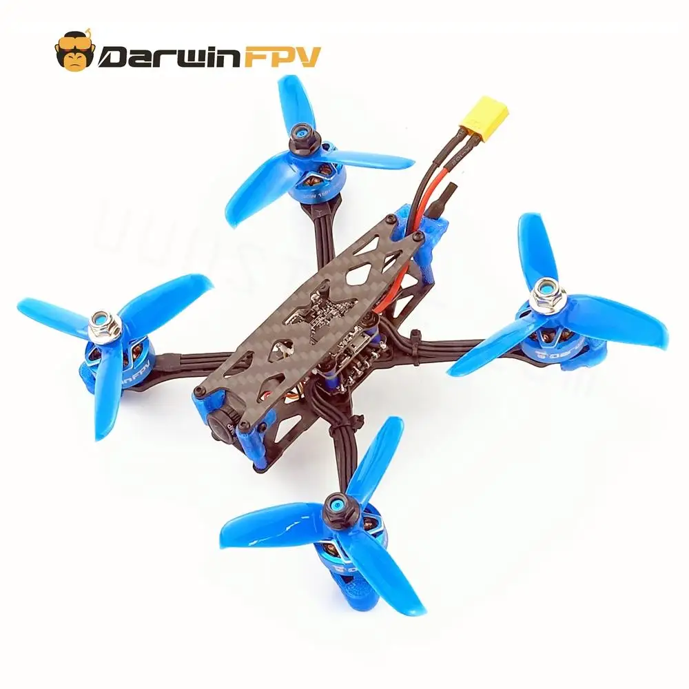 

Дрон-Квадрокоптер DarwinFPV Darwin79 140 мм Джонни 3 дюйма FPV DIY версия F4 FC 30A ESC 5,8G VTX 1200TVL камера 1507 2400KV двигатель