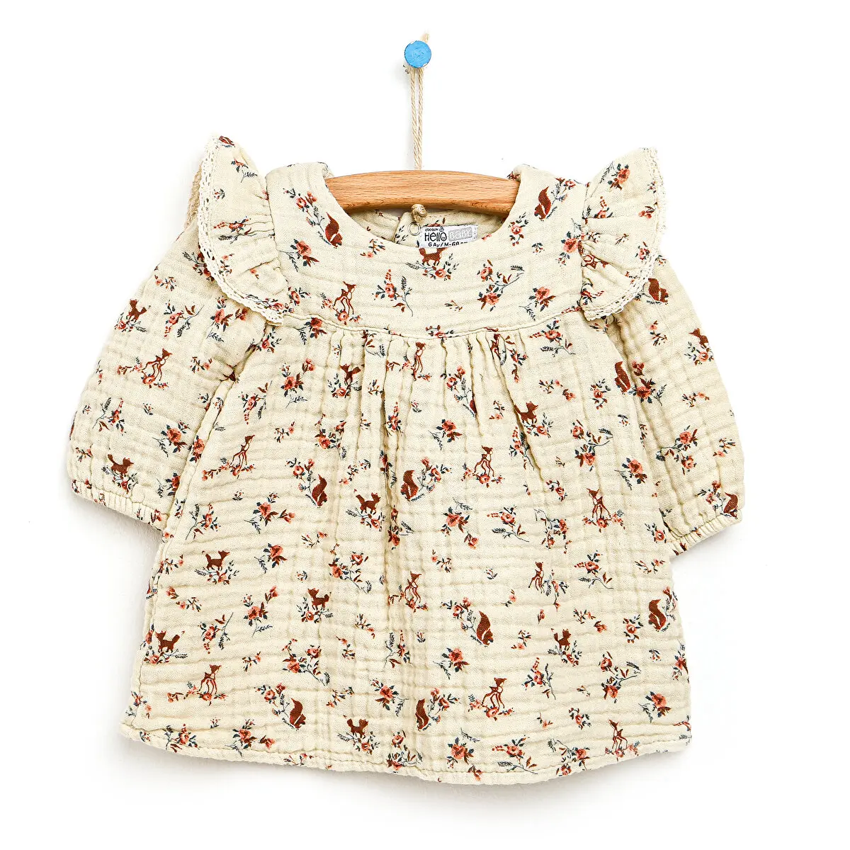 

ebebek Hellobaby Basic Kız Bebek Müslin Çiçekli Elbise