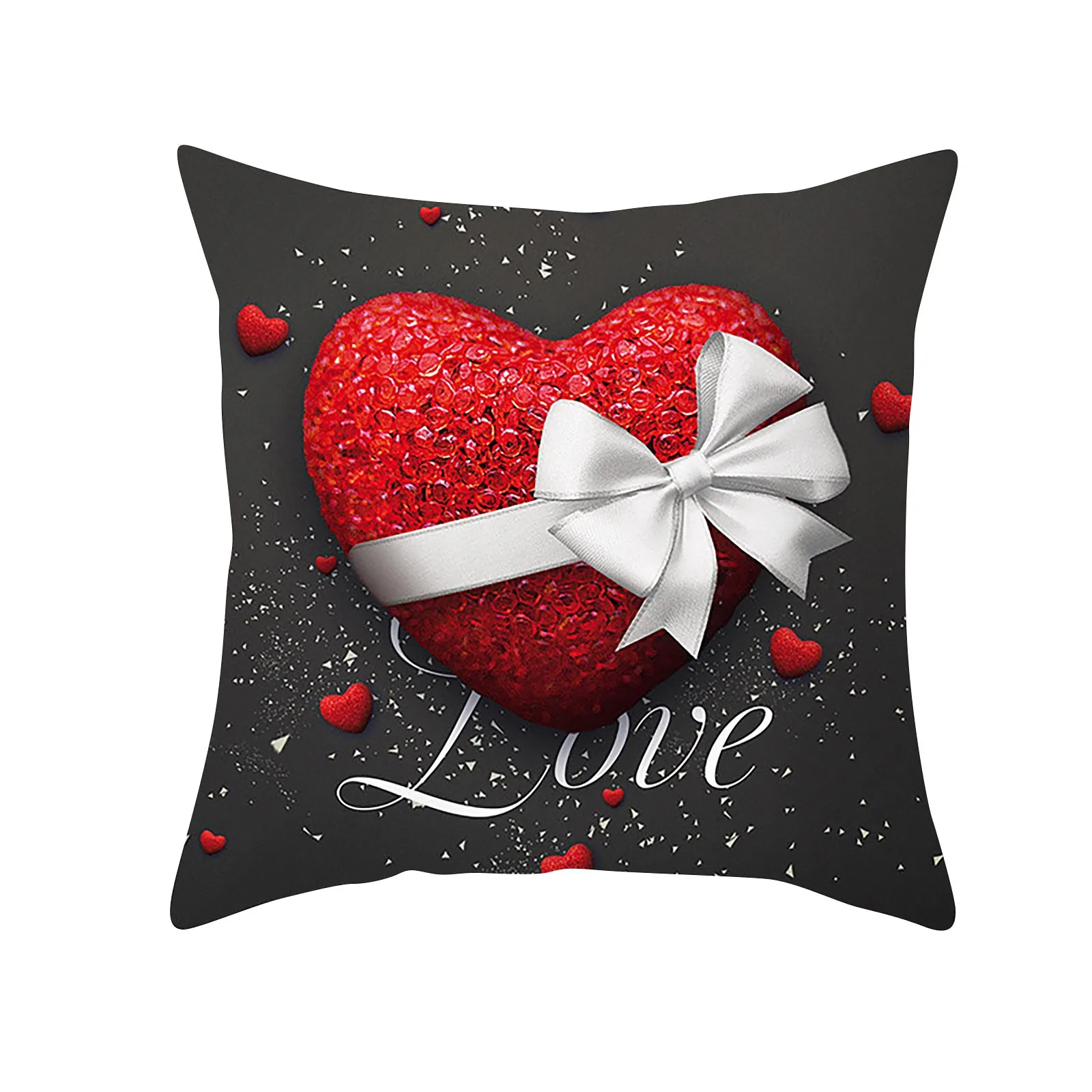 

Valentine's Day Print Pillowcase Waist Cushion Cover Sofa Home Decor Pillowcase Scenic Skincare Pillow Case Funda Almohada