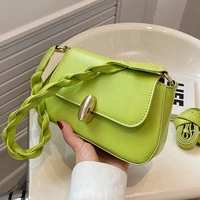 2022 new fashion luxury casual texture one shoulder underarm bag all match messenger small square bag small bag female summer