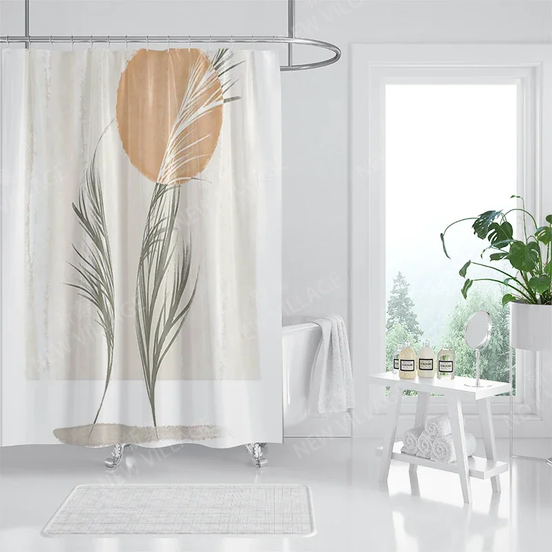 

Водонепроницаемые тканевые занавески для душа, полиэстер