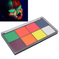 8colors professional face paint kit fluorescent quick drying easy cleanable cosmetic grade 40g1 4oz paste body painting for diy