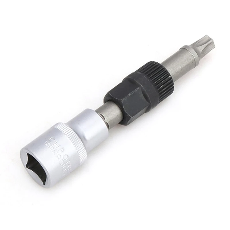 

T50 Alternator Pulley Socket Bit With 33 Teeth Tool Alternator Pulley Center Bolt Remover Socket
