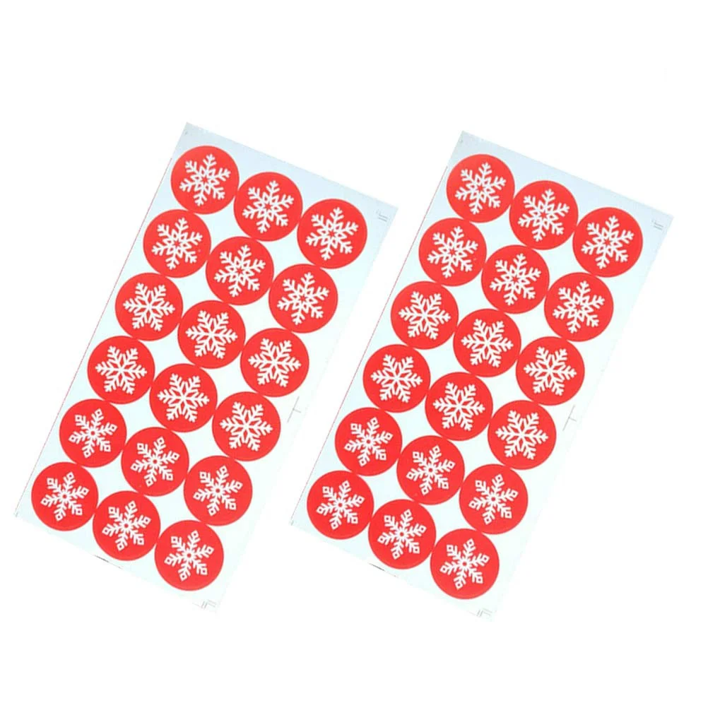

180pcs Snowflake Christmas Sealing Stickers Envelopes Diary Stickers Biscuit Candy Bags Stickers