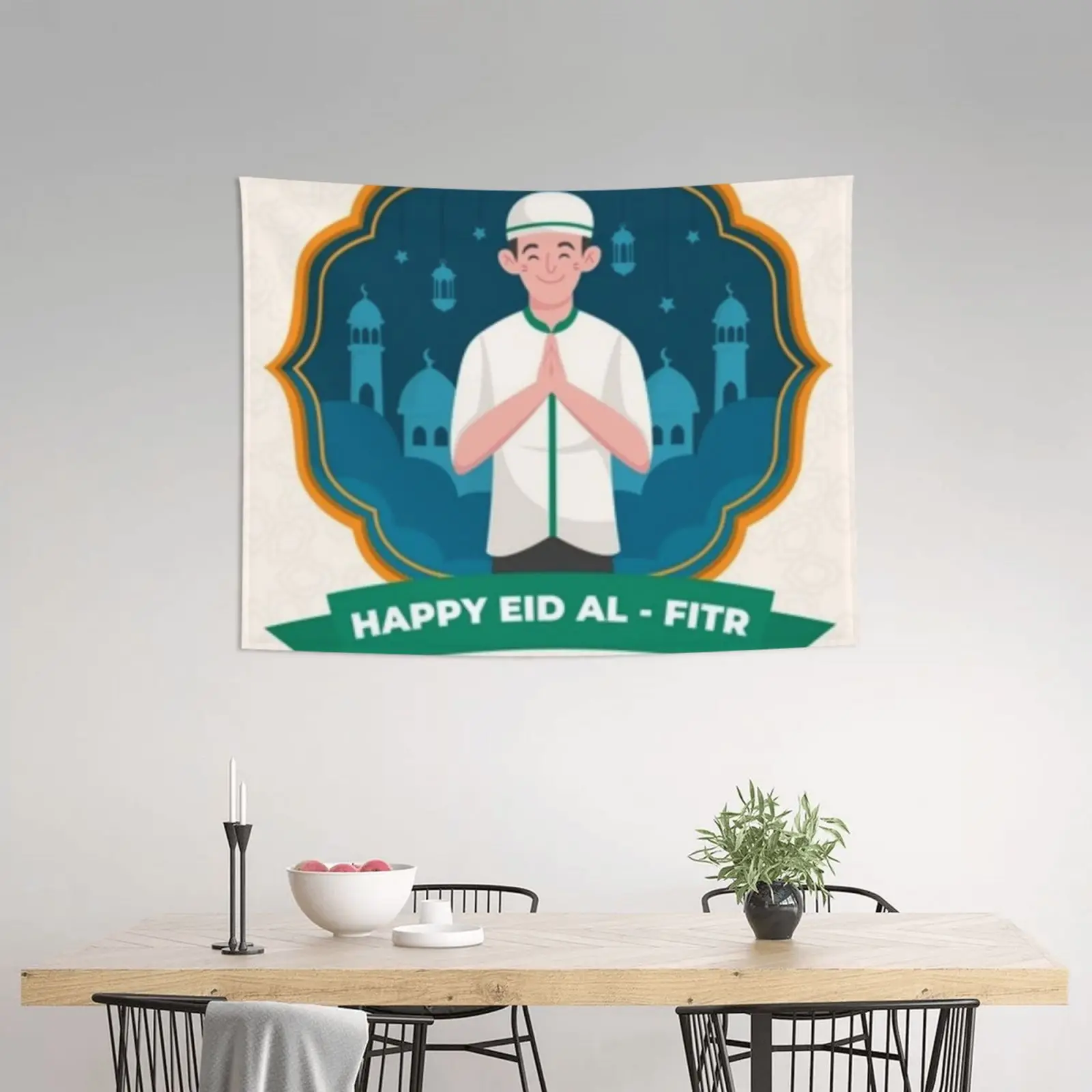 

ИД Мубарак гобелен комната подвесное украшение мусульманский фестиваль Рамадан Настенная картина подарок