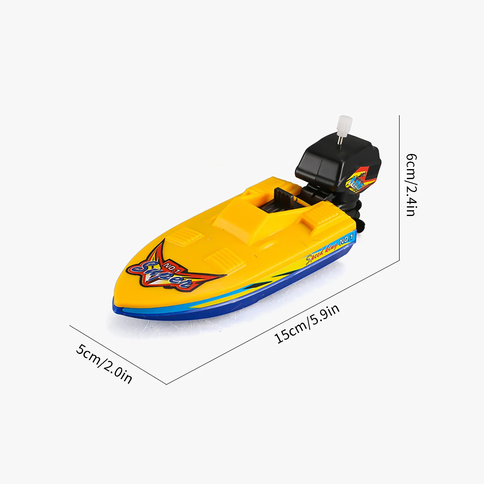 New Summer Bathroom 1PC Children's Water Boat Baby Color Cognition Yacht Speedboat Sailing Motorboat Play Water Bath Toys Gifts