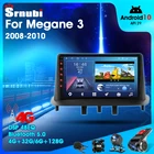 Автомагнитола Srnubi Android 10 для Renault Megane 3 Fluence 2008-2014 мультимедийный видеоплеер 2 Din навигация Carplay головное устройство