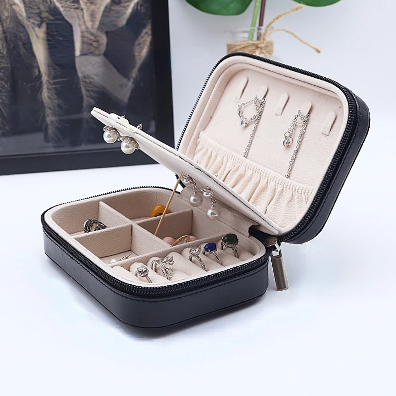 

Double layer jewelry box jewelry storage box creative drawer portable multi-layer makeup storage box