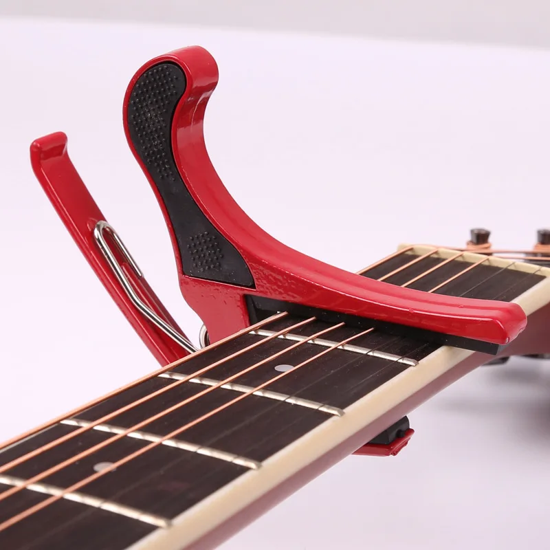 

Guitar Accessories Aluminum Alloy Guitar Tuner Clamp Professional Key Trigger Capo for Acoustic Electric Guitar Tuner Holder